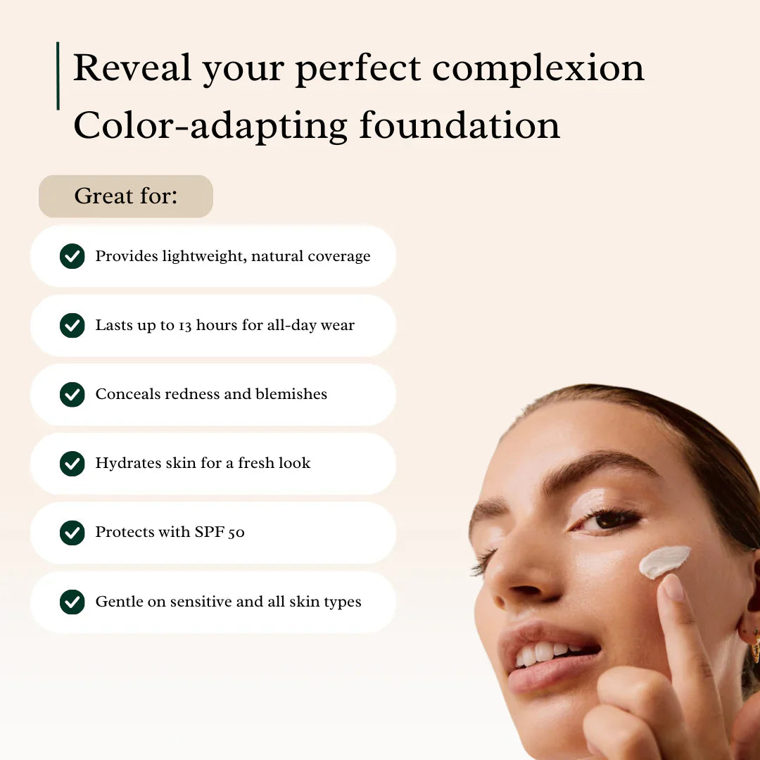 🔥Final 3 Hours: 70% OFF🔥 4 In 1 Color Changing Foundation(FREE BRUSH)