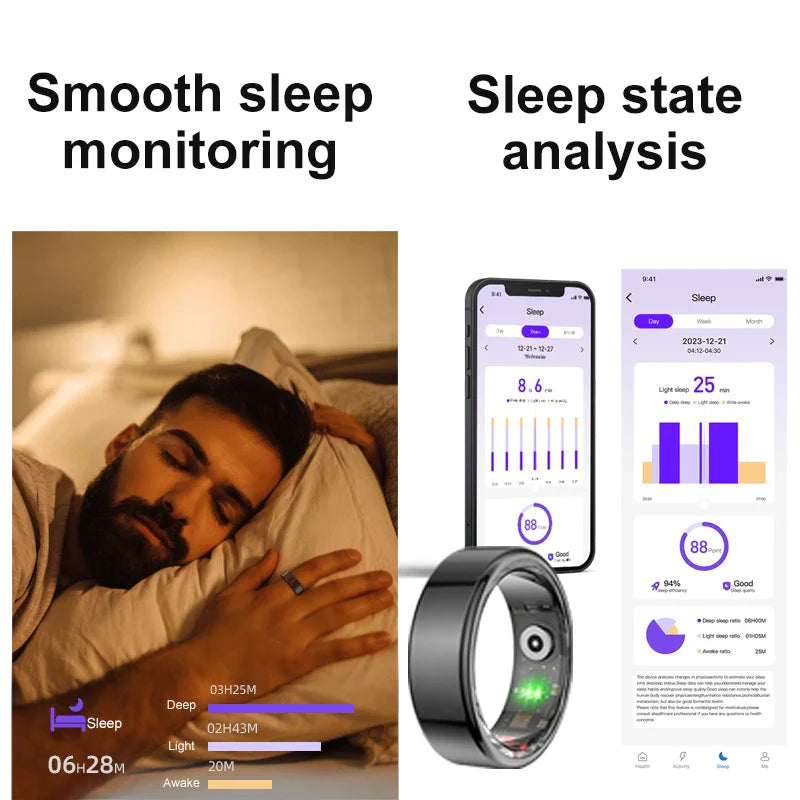  📢🔥 Mother Day 49% OFF🔥Smart Ring Fitness Tracker